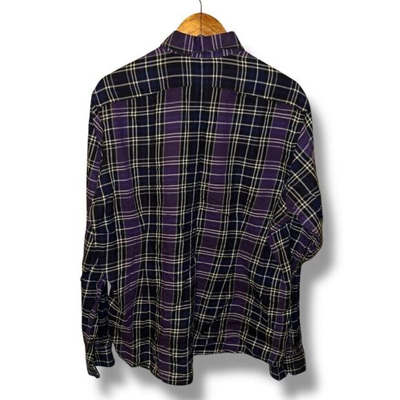 Eton Contemporary Purple BD Dress Shirt Size XL 17 - Picture 6 of 6